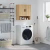 Image de vidaXL Armoire Murale Placard Suspendu avec Rangement Meuble Flottant de Salon Salle de Séjour Intérieur Moderne Chêne 829927