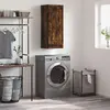 Image de Armoire Murale Chêne Fumé 34,5x34x90 Cm Bois D'ingénierie Vidaxl