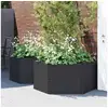 Image de Vidaxl jardinières de jardin 2 pcs anthracite pp