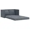 Image de Vidaxl canapé-lit 2 en 1 gris foncé 122x204x55 cm velours