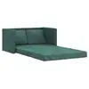 Image de Vidaxl canapé-lit 2 en 1 vert foncé 122x204x55 cm velours
