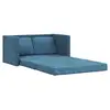 Image de Vidaxl canapé-lit 2 en 1 bleu 122x204x55 cm velours