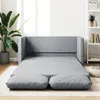 Image de vidaXL Canapé-lit 2 en 1 gris clair 112x174x55 cm tissu 353964