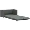 Image de Vidaxl canapé-lit 2 en 1 gris foncé 112x174x55 cm tissu