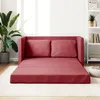 Image de vidaXL Canapé-lit 2 en 1 rouge bordeaux 112x174x55 cm similicuir 353977