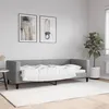 Image de Lit De Repos Sans Matelas Gris Clair 80x200 Cm Tissu Vidaxl