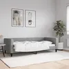Image de Lit De Repos Sans Matelas Gris Clair 90x200 Cm Tissu Vidaxl