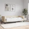 Image de Lit De Repos Sans Matelas Crème 90x200 Cm Tissu Vidaxl