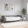 Image de Lit De Repos Sans Matelas Gris Clair 90x190 Cm Tissu Vidaxl