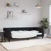 Image de Lit De Repos Sans Matelas Noir 90x200 Cm Velours Vidaxl