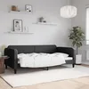Image de Lit De Repos Sans Matelas Noir 100x200 Cm Tissu Vidaxl