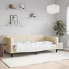 Image de Lit De Repos Crème 100x200 Cm Tissu Vidaxl