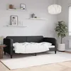 Image de Lit De Repos Sans Matelas Noir 90x190 Cm Tissu Vidaxl