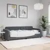 Image de Lit De Repos Gris Foncé 80x200 Cm Velours Vidaxl