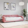 Image de Lit De Repos Sans Matelas Rose 80x200 Cm Velours Vidaxl