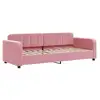 Image de Vidaxl lit de repos sans matelas rose 80x200 cm velours