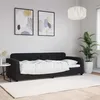 Image de Lit De Repos Sans Matelas Noir 80x200 Cm Velours Vidaxl
