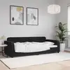 Image de Lit De Repos Sans Matelas Noir 90x190 Cm Velours Vidaxl