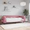 Image de Lit De Repos Sans Matelas Rose 90x200 Cm Velours Vidaxl