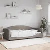 Image de Lit De Repos Taupe 100x200 Cm Tissu Vidaxl