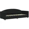 Image de Lit De Repos Sans Matelas Noir 80x200 Cm Velours Vidaxl