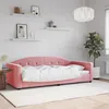 Image de Lit De Repos Sans Matelas Rose 90x200 Cm Velours Vidaxl