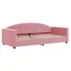 Image de Vidaxl lit de repos sans matelas rose 90x200 cm velours