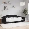 Image de Lit De Repos Sans Matelas Noir 90x200 Cm Velours Vidaxl