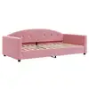 Image de Vidaxl lit de repos rose 100x200 cm velours