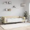 Image de Lit De Repos Sans Matelas Crème 90x200 Cm Tissu Vidaxl