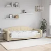 Image de Lit De Repos Sans Matelas Crème 80x200 Cm Tissu Vidaxl