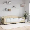 Image de Lit De Repos Crème 100x200 Cm Tissu Vidaxl