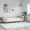 Image de Lit De Jour Sans Matelas Crème 80x200 Cm Similicuir Vidaxl