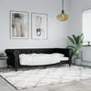 Image de Lit De Jour Sans Matelas Noir 90x200 Cm Similicuir Vidaxl