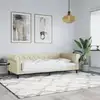Image de Lit De Jour Sans Matelas Crème 90x200 Cm Similicuir Vidaxl