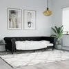 Image de Lit De Jour Sans Matelas Noir 100x200 Cm Similicuir Vidaxl