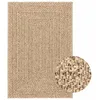 Image de vidaXL Tapis 120x170 cm aspect jute intérieur et extérieur tapis dextérieur tapis de sol tapis dintérieur 364831