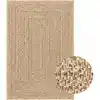 Image de Tapis Zizur 140x200 Cm Aspect De Jute Intérieur Et Extérieur Vidaxl