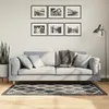 Image de vidaXL Tapis lavable noir et blanc 80x150 cm 136603