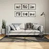 Image de Tapis Lavable Noir Et Doré 120x180 Cm Vidaxl