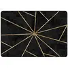 Image de Tapis Lavable Noir Et Doré 160x230 Cm Antidérapant Vidaxl