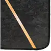 Image de Vidaxl tapis lavable noir et doré 160x230 cm antidérapant
