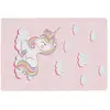 Image de Tapis Enfants Rose 160x230 Cm Licorne Lavable Vidaxl