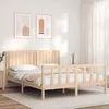 Image de vidaXL Cadre de lit avec tête de lit 160x200 cm bois massif 3192956