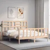 Image de vidaXL Cadre de lit sans matelas 160x200 cm bois massif de pin 3193086