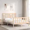 Image de Cadre De Lit Sans Matelas 140x200 Cm Bois Massif De Pin Vidaxl