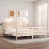 Image de Cadre De Lit Sans Matelas Bois Massif De Pin Vidaxl
