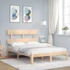 Image de Cadre De Lit Sans Matelas Bois De Pin Massif Vidaxl