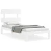 Image de Cadre De Lit Sans Matelas Blanc 90x200 Cm Bois De Pin Massif Vidaxl