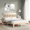 Image de Cadre De Lit Sans Matelas Bois De Pin Massif Vidaxl